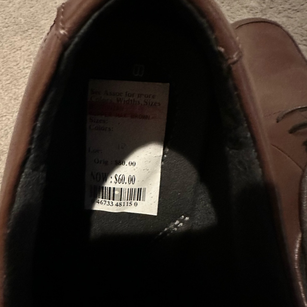Bostonian Lites Kopper Max 26025887 Mens Brown Leather Apron Toe Oxford Size 10M - Picture 12 of 12